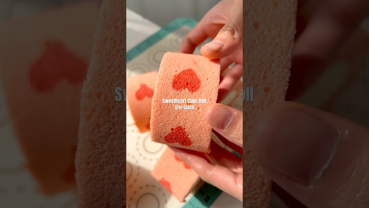 Will this cake fit for the Valentine’s Day? #softcake #fluffycake #valentinesday #dessert