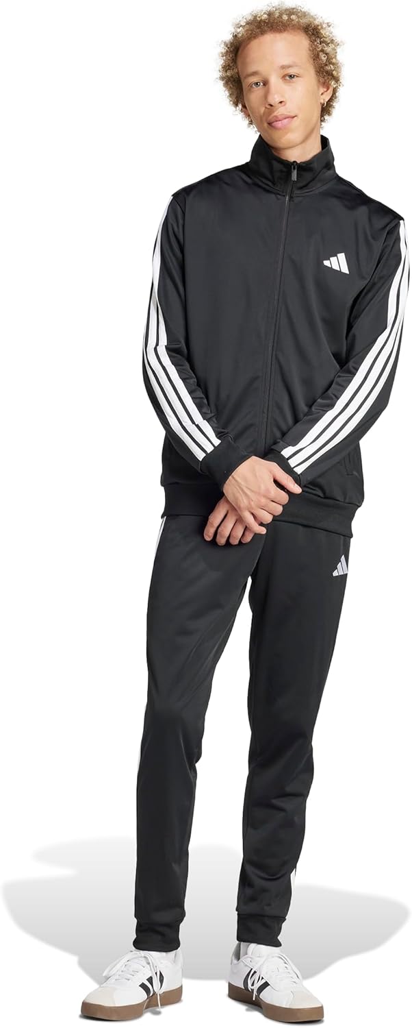 adidas Men’s Sportswear Basic 3 Stripes Tricot Tracksuit